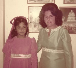 Sara, 11 years old, with her mother