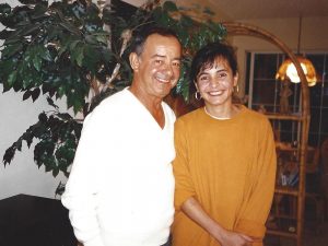 Sara with her father